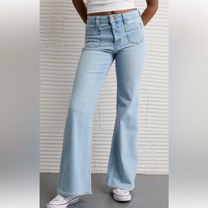 American Eagle Outfitters Light Blue Flare Jeans